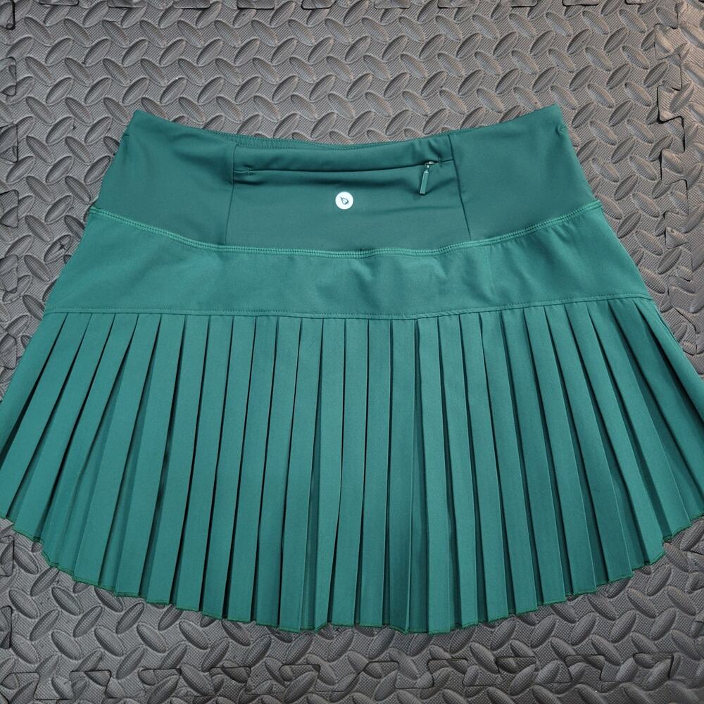 Baleaf Pleated Tennis Skort Green Athletic Golf Pickleball Skirt Medium